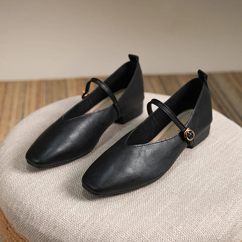 Square-Toe Mary-Janes (Amelia)