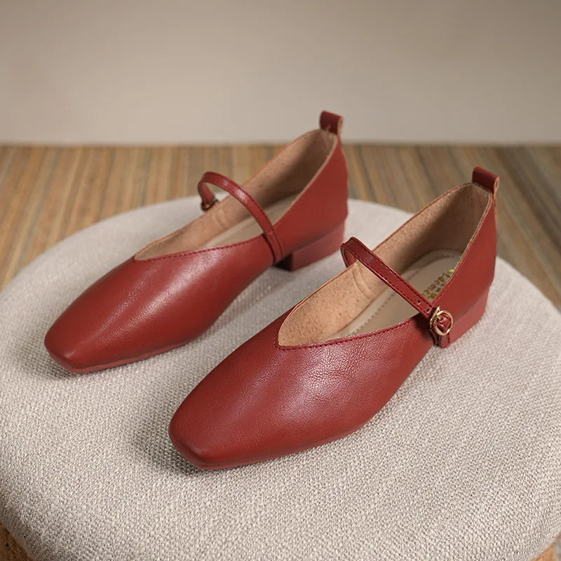 Square-Toe Mary-Janes (Amelia)