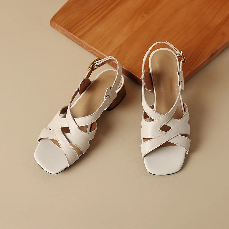 Square-Toe Sandal (Sahara)
