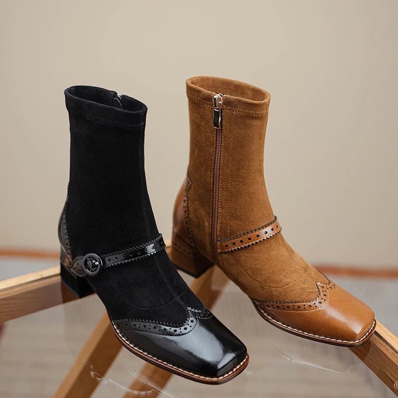 Square-Toe Ankle Boot (Josie)