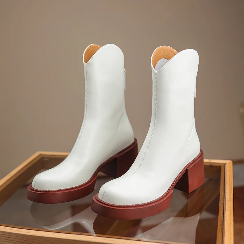 Round-Toe Ankle Boot (Colette)