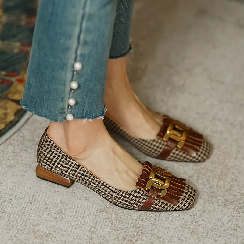 Square-Toe Loafers (Violeta)