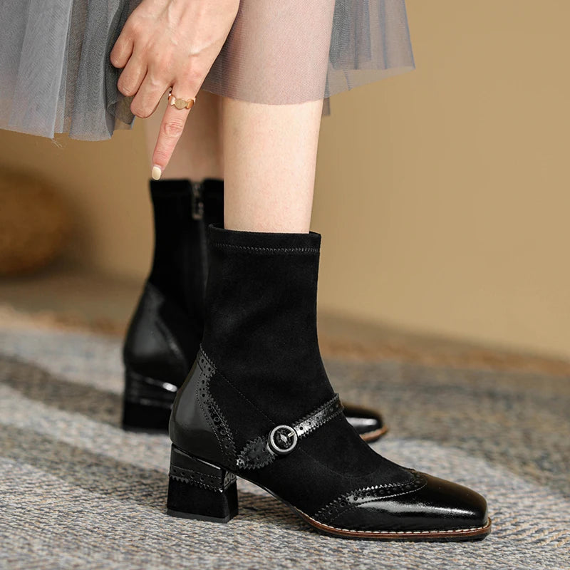 Square-Toe Ankle Boot (Josie)