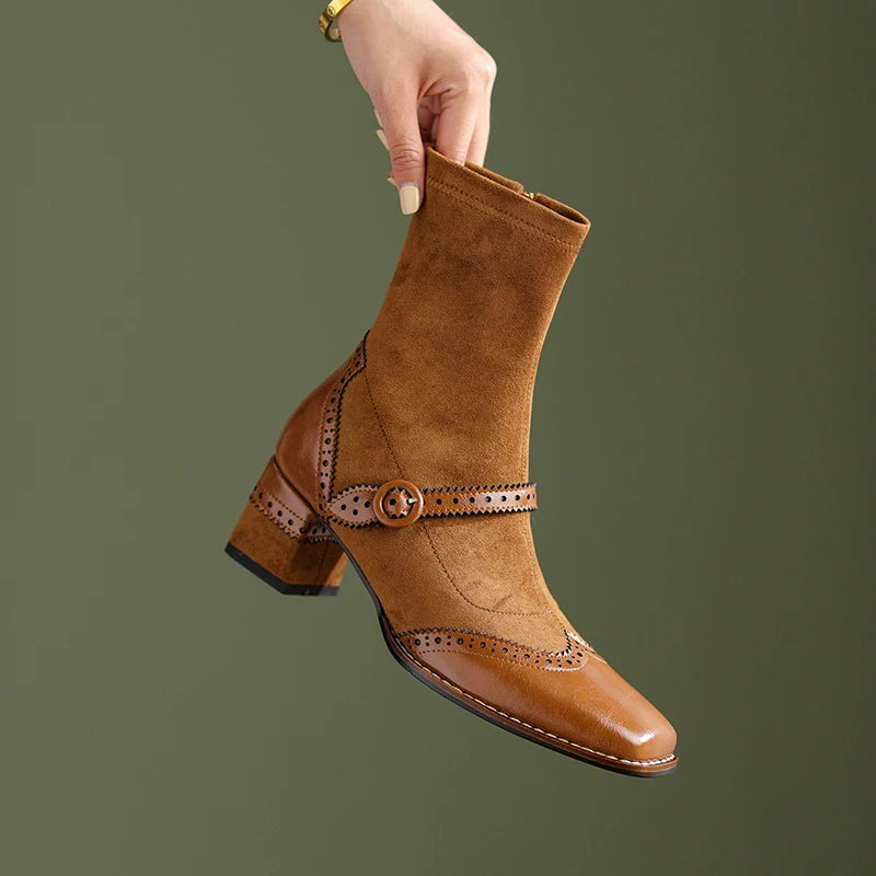 Square-Toe Ankle Boot (Josie)