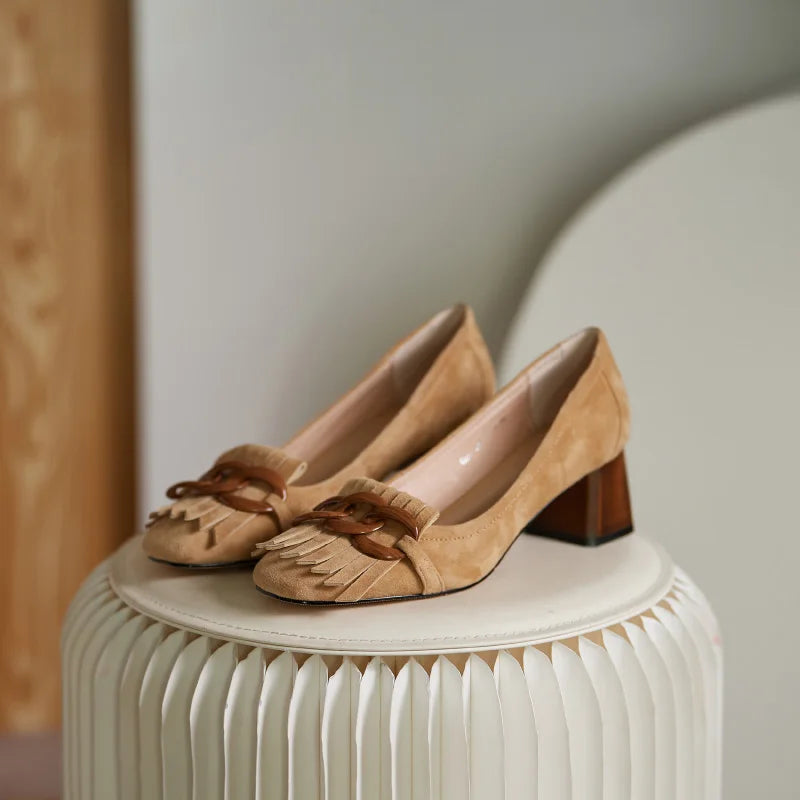Square-toe Block Heel (Lola)