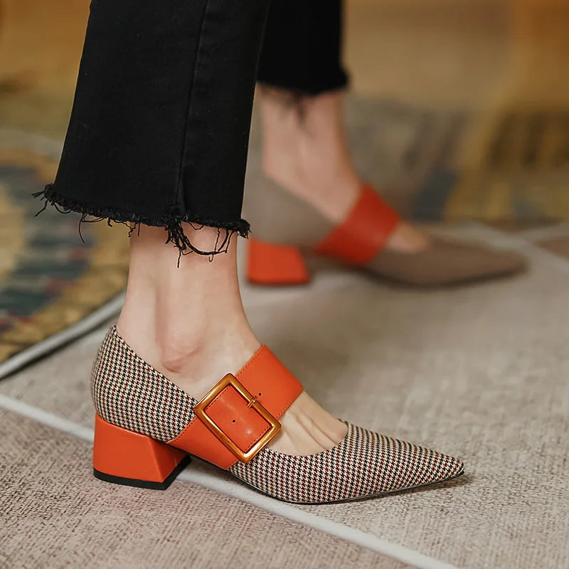 Pointed-Toe Mary-Jane (Paula)