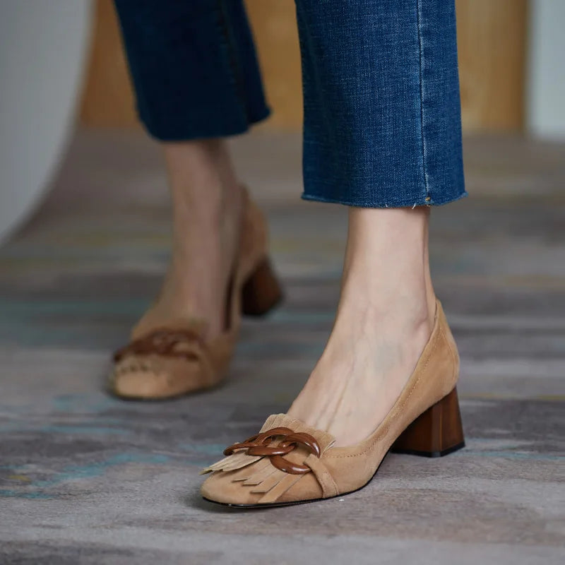 Square-toe Block Heel (Lola)
