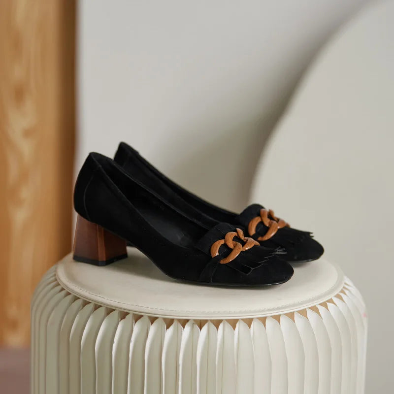 Square-toe Block Heel (Lola)