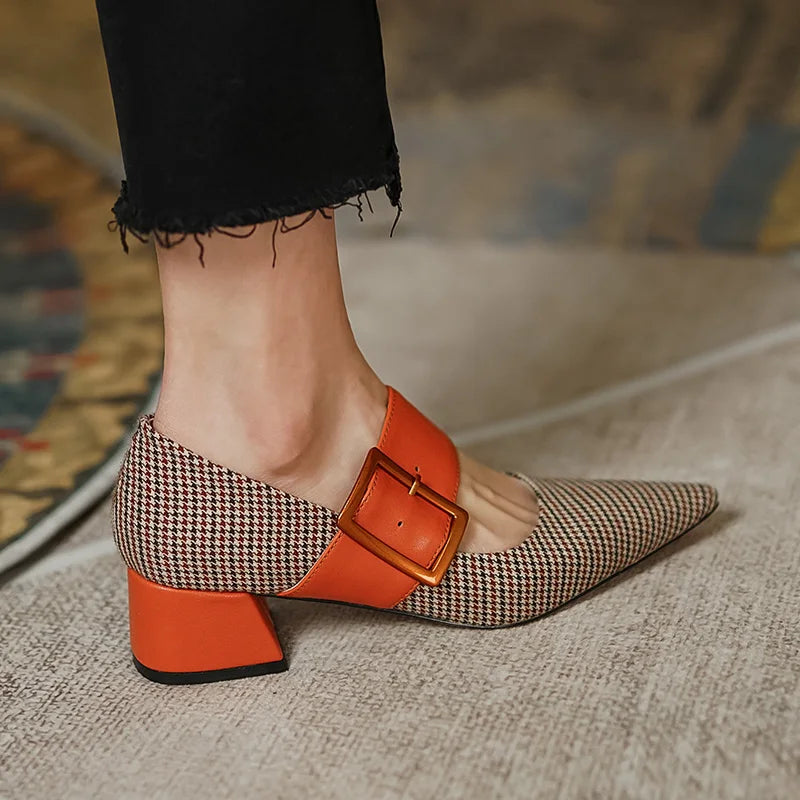 Pointed-Toe Mary-Jane (Paula)