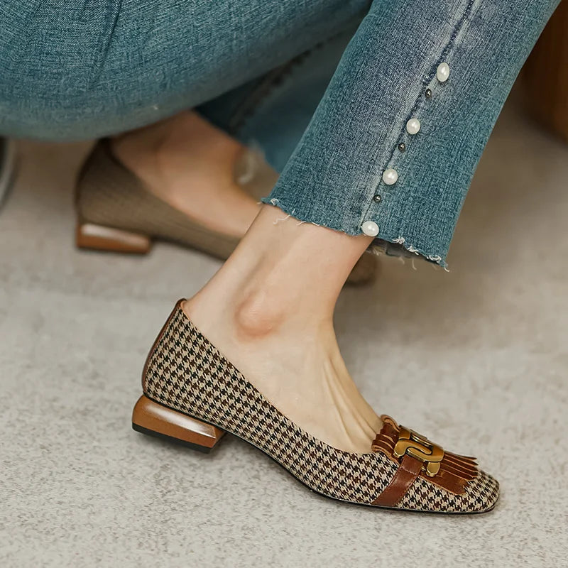 Square-Toe Loafers (Violeta)