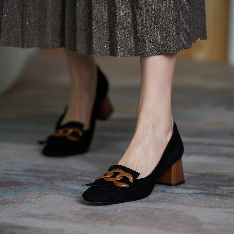 Square-toe Block Heel (Lola)