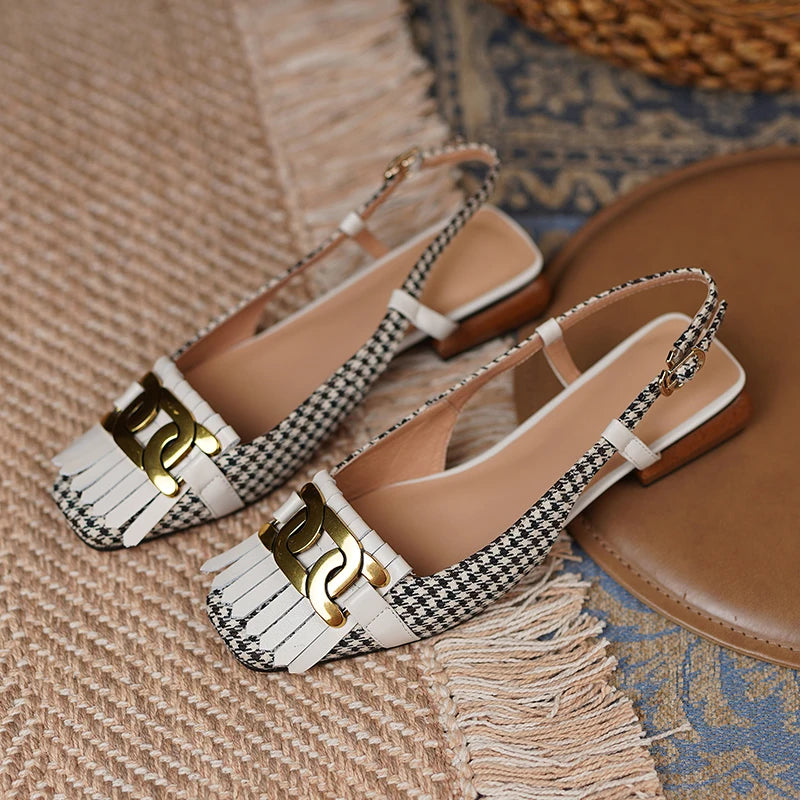 Square-Toe Block Heel (Alicia)