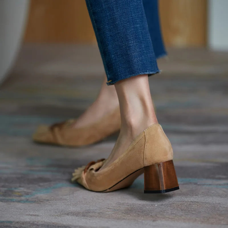 Square-toe Block Heel (Lola)