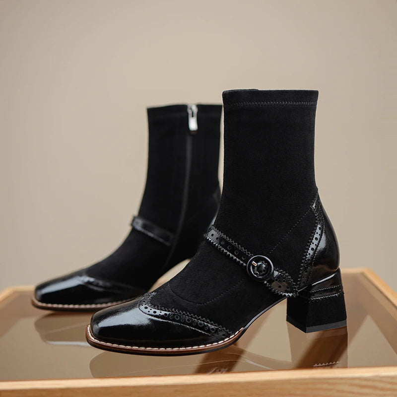 Square-Toe Ankle Boot (Josie)