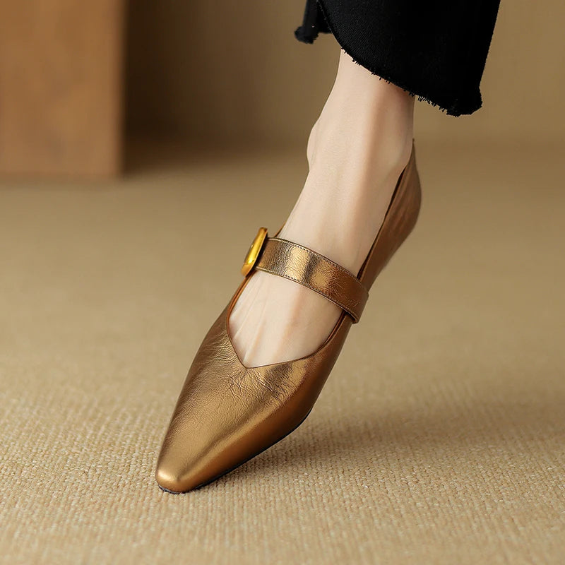Pointed-Toe Mary-Jane (Veda)