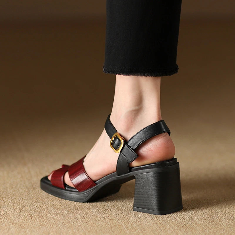 Square-Toe Heel (Lily)
