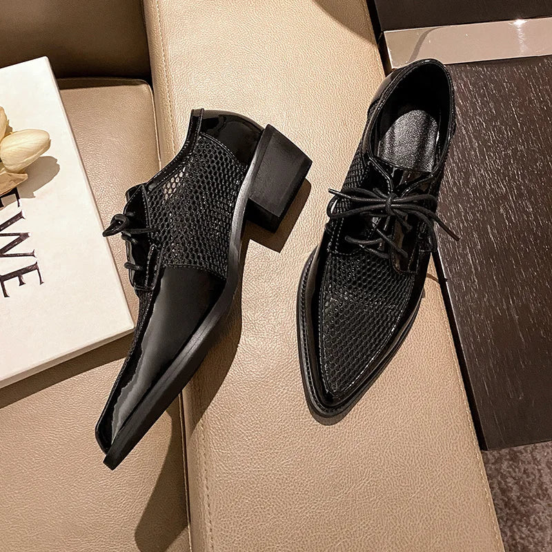 Pointed-Toe Lace-up (Maxine)