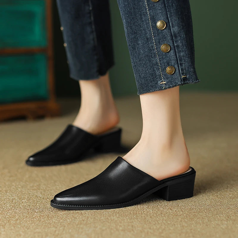 Pointed-Toe Mule (Yvonne)