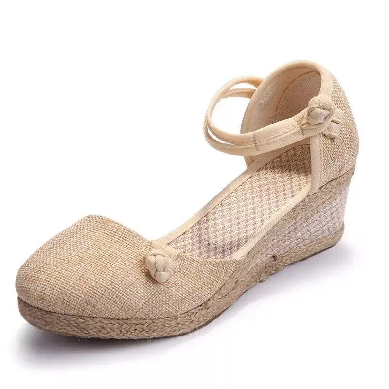 Round-Toe Espadrille (Izabella)