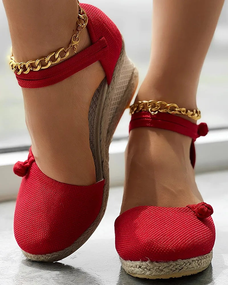 Round-Toe Espadrille (Izabella)