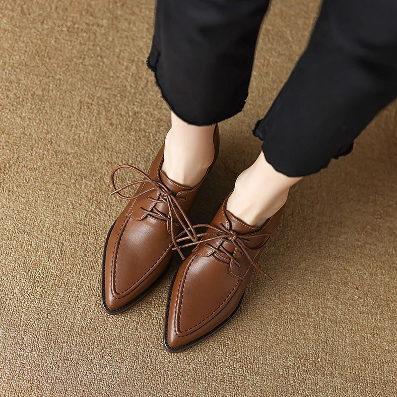 Pointed-Toe Lace-up (Heidi)