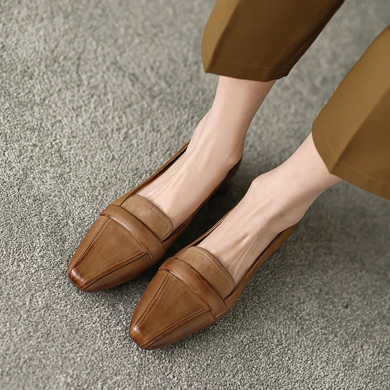 Pointed-Toe Loafer (Ember)