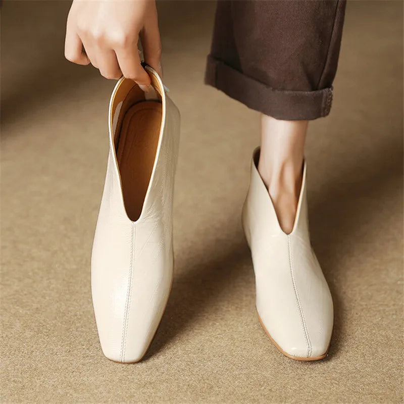 Square-Toe Block Heel (Ava)