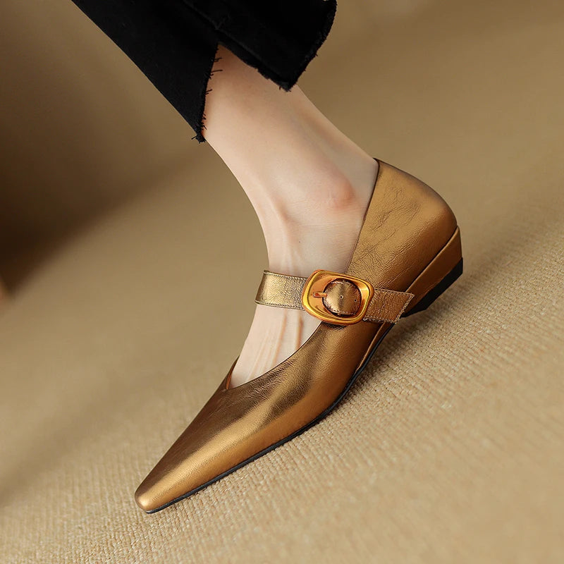 Pointed-Toe Mary-Jane (Veda)
