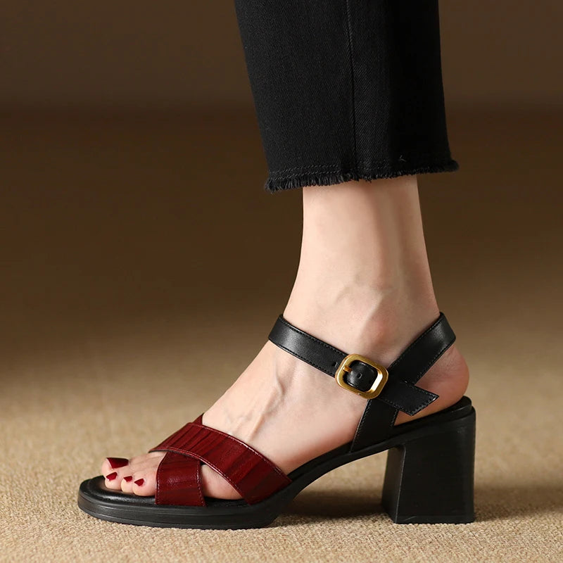 Square-Toe Heel (Lily)