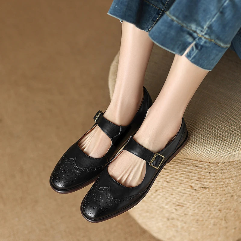 Round-Toe Mary-Jane (Leah)