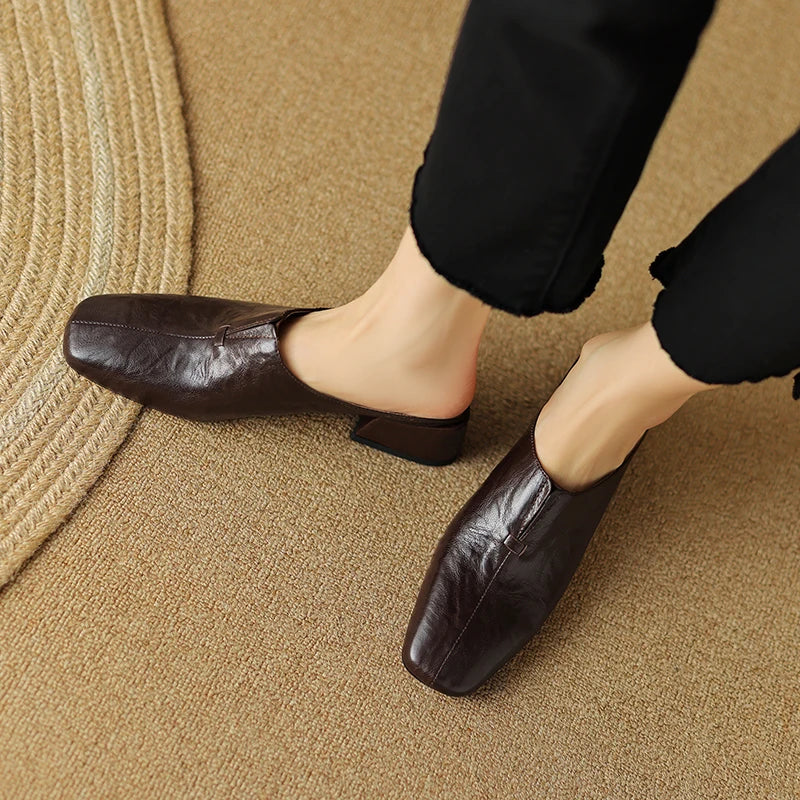 Square-Toe Mule (Zira)