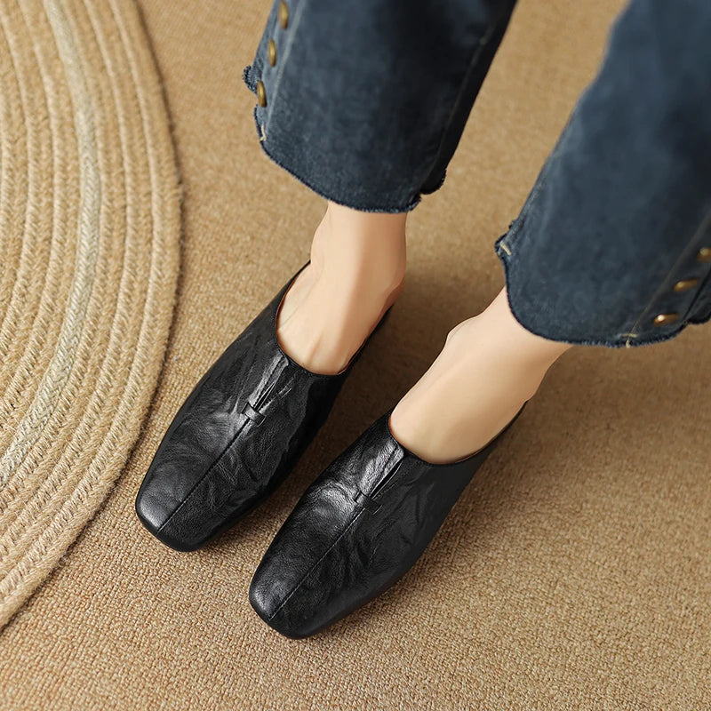 Square-Toe Mule (Zira)