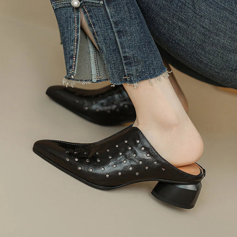 Pointed-Toe Mule (Scarlett)