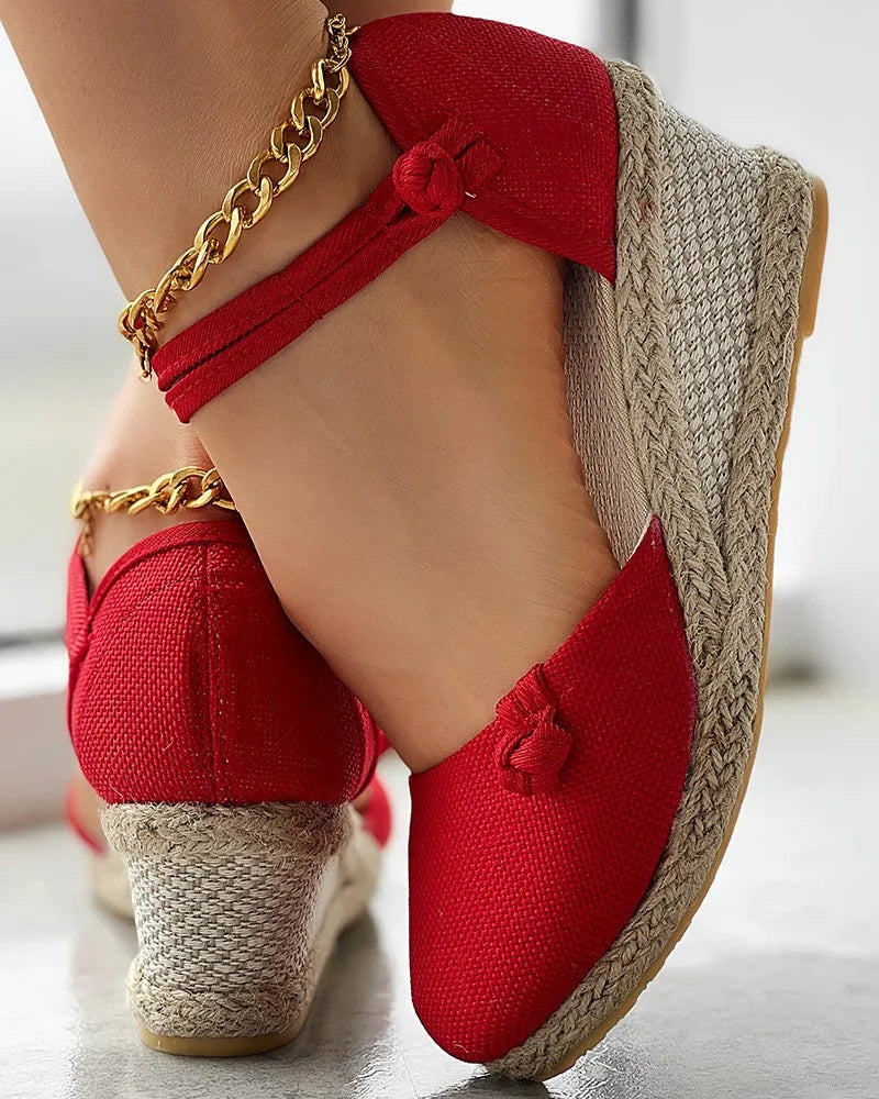 Round-Toe Espadrille (Izabella)