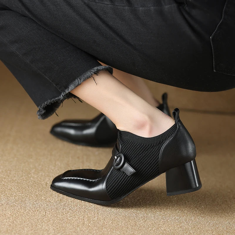Square-Toe Heel (Shelby)