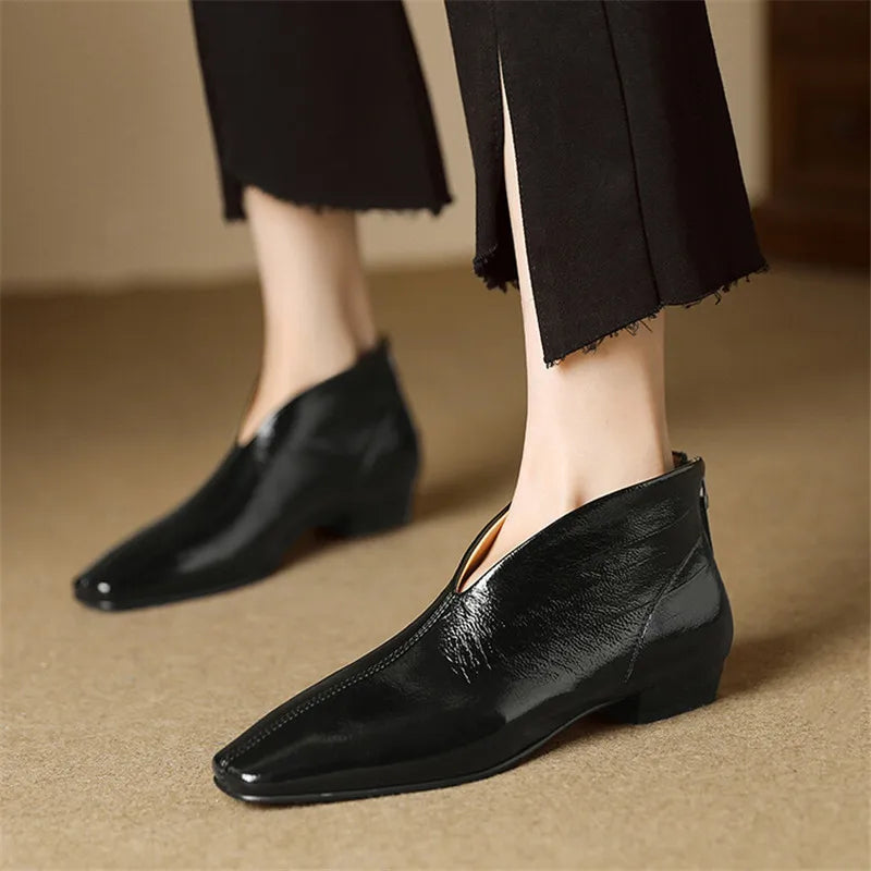 Square-Toe Block Heel (Ava)