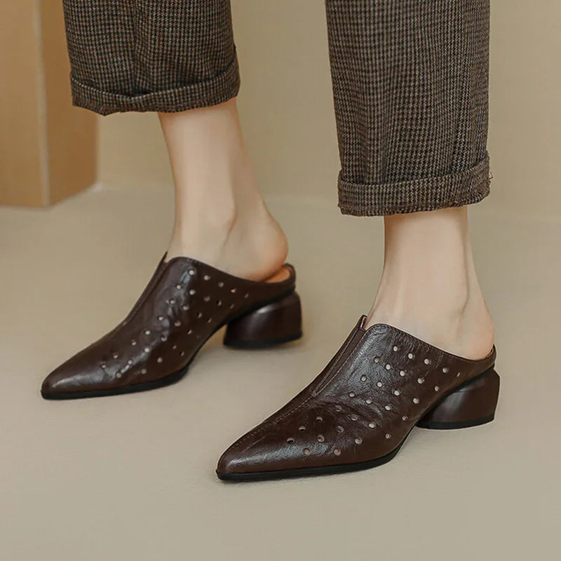 Pointed-Toe Mule (Scarlett)