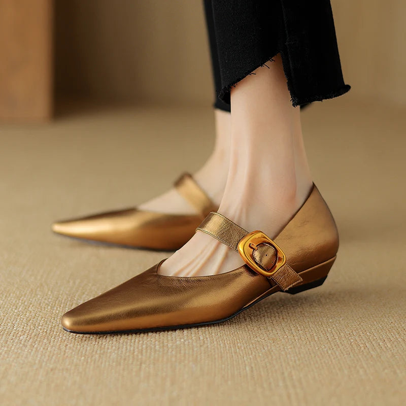 Pointed-Toe Mary-Jane (Veda)