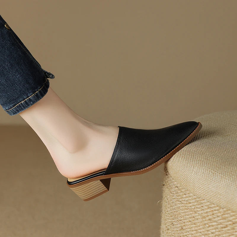 Pointed-Toe Mule (Celia)