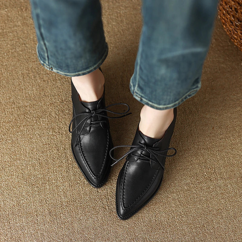 Pointed-Toe Lace-up (Heidi)