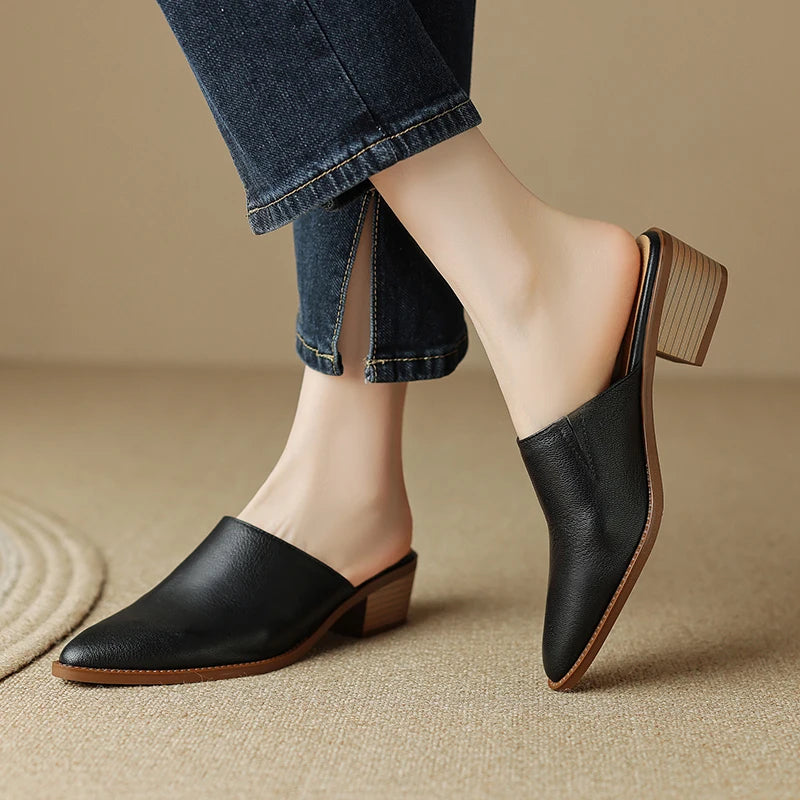 Pointed-Toe Mule (Celia)
