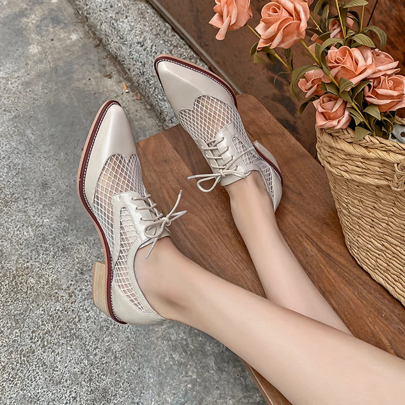 Pointed-Toe Lace-up (Vesper)