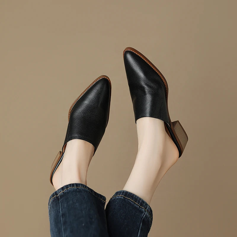 Pointed-Toe Mule (Celia)