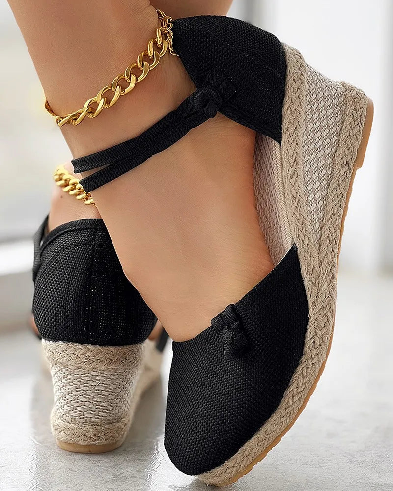 Round-Toe Espadrille (Izabella)