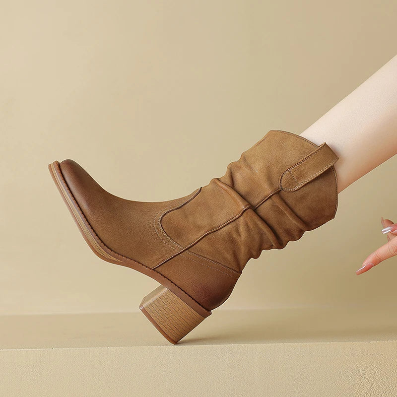 Pointed-Toe Ankle Boot (Sandy)