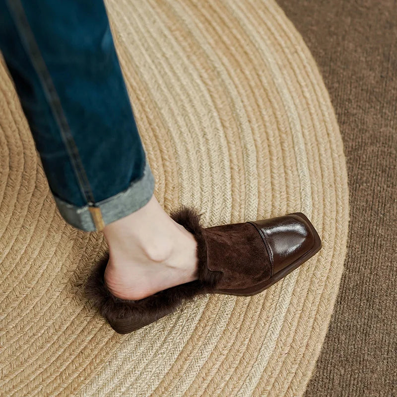 Square-Toe Mule (Zulema)