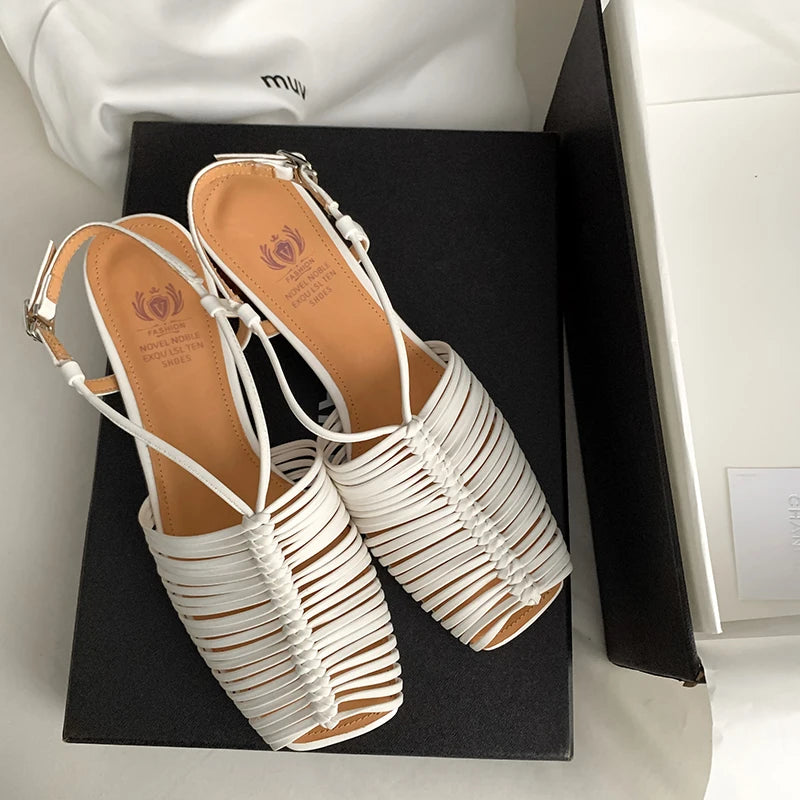 Square-Toe Sandal (Naomi)