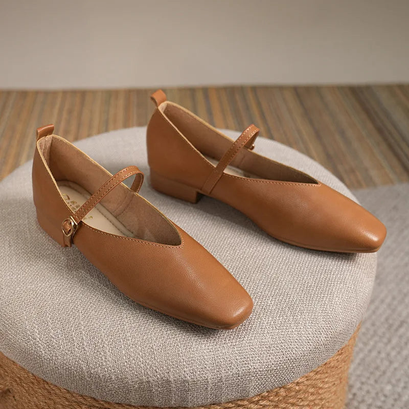 Square-Toe Mary-Janes (Amelia)