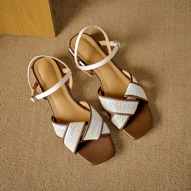 Square-Toe Sandal (April)