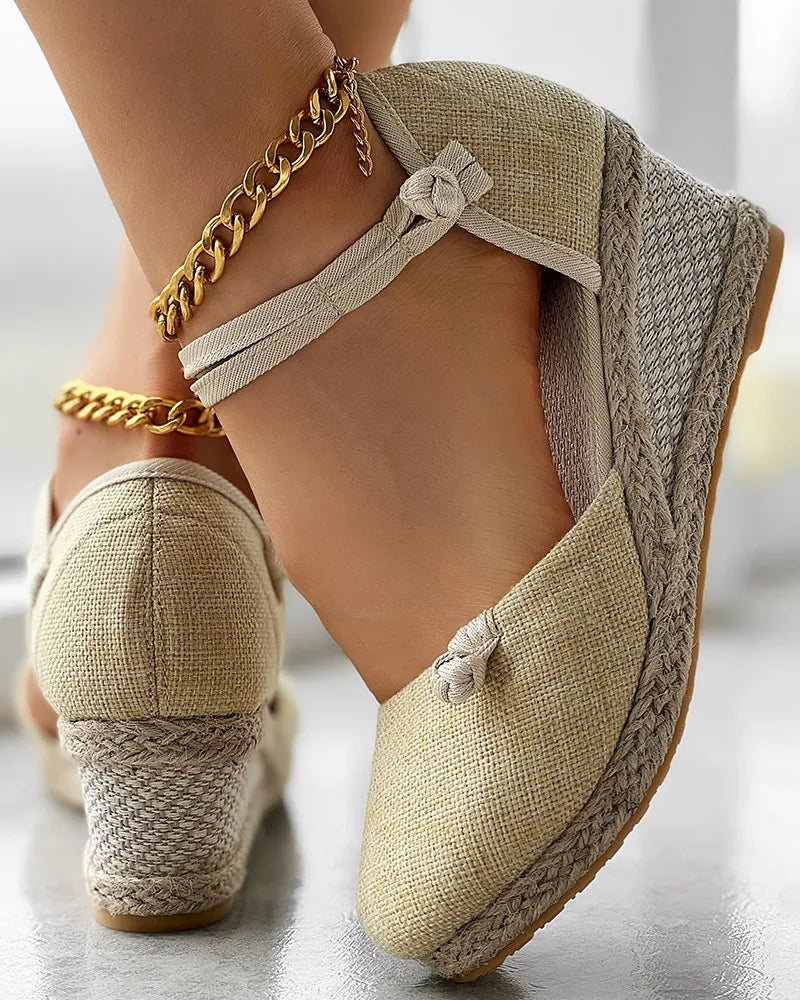 Round-Toe Espadrille (Izabella)